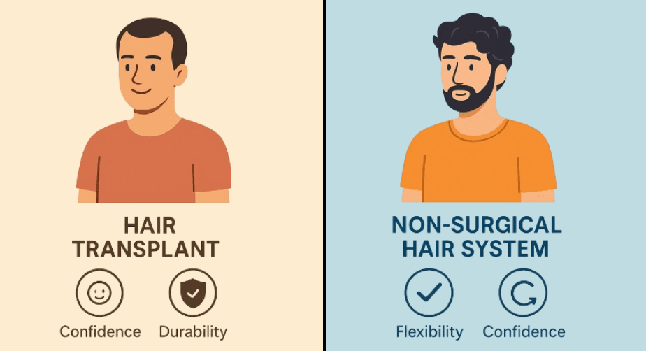 Hair Transplant vs Hair System