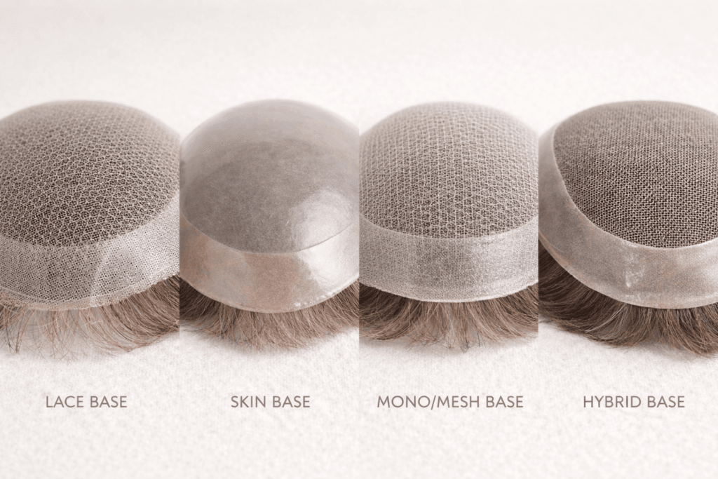 Comparing various types of hair system base